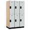 Salsbury Industries Wardrobe Locker, 45" W, 21" D, 76" H, (3) Wide, (6) Openings, Gray 22361GRY - alternate 1